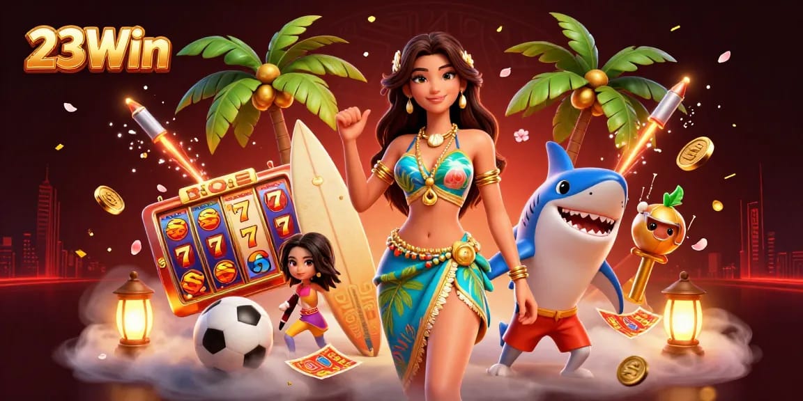 23Win offers thrilling gameplay with dynamic slot reels and engaging sports betting dynamics