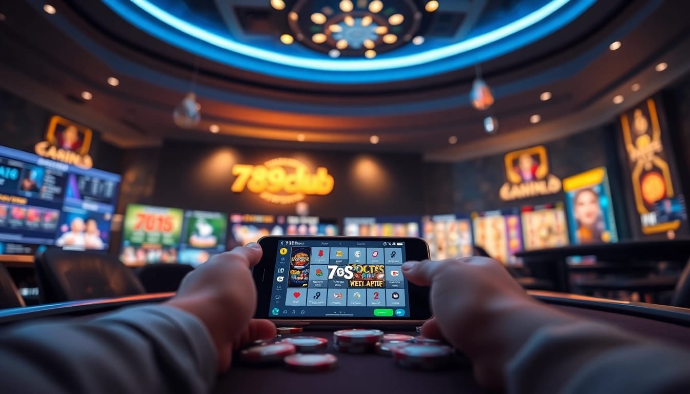 Interactive gaming environment showcasing 789club's exciting online casino features.