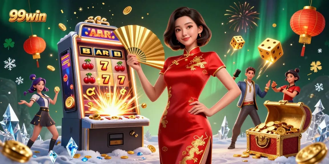 Experience the thrilling jackpot excitement at 99win with stunning casino visuals and vibrant elements.