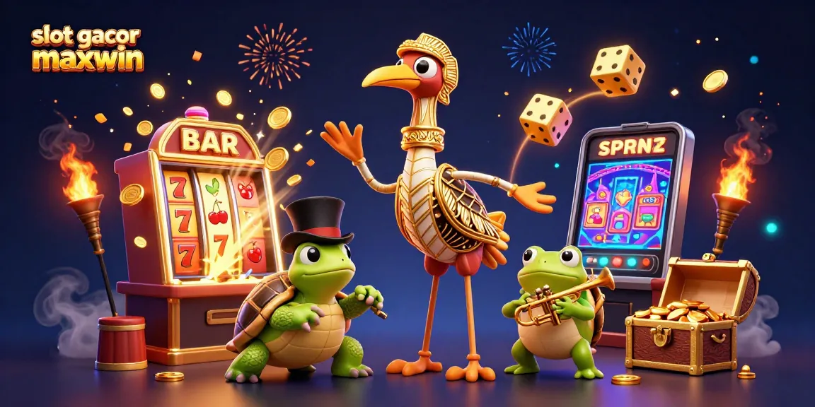 Experience excitement with slot gacor maxwin featuring vibrant casino elements and dynamic characters.