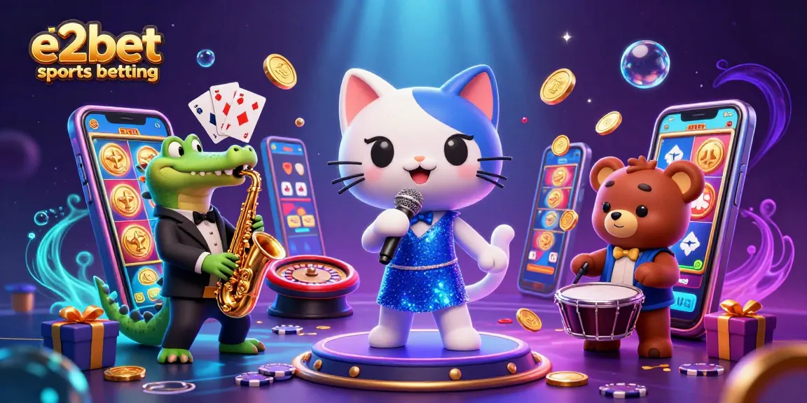 Experience the thrill of e2bet sports betting with our vibrant casino characters and games!