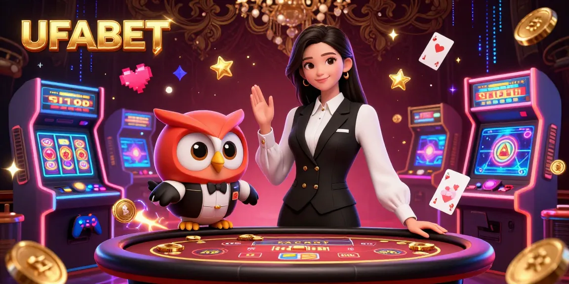 Experience thrilling gameplay at UFABET's luxury baccarat table with expert dealers.