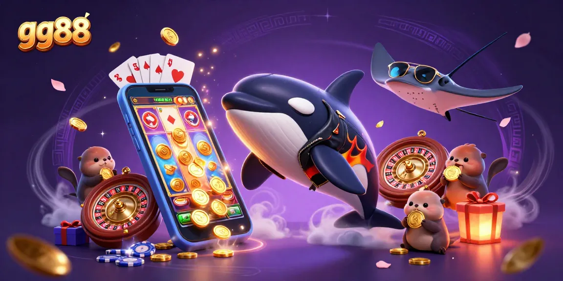 Win exciting prizes at gg88 with fun games featuring otters, whales, and captivating slots.