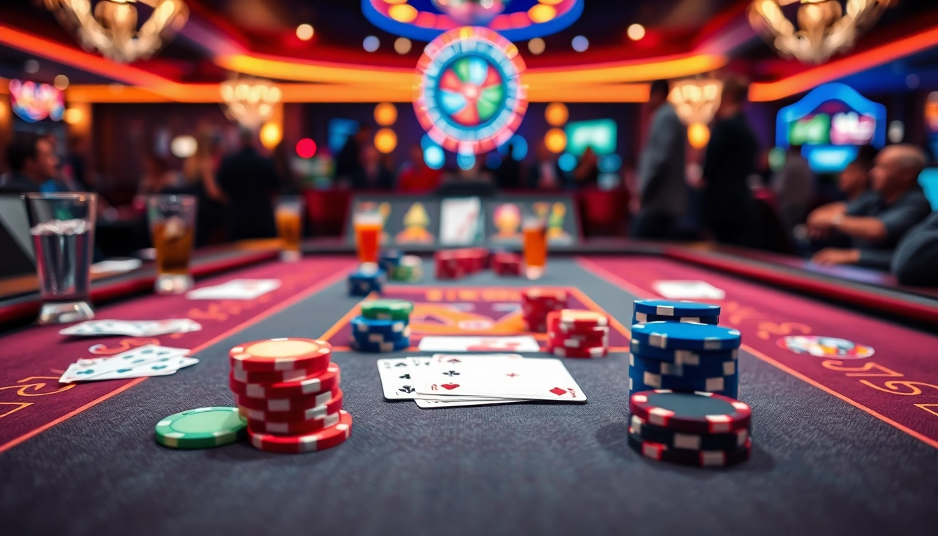 Permainan poker menarik di https://upfrontpodcast.com/ dengan dadu dan kartu warna-warni.