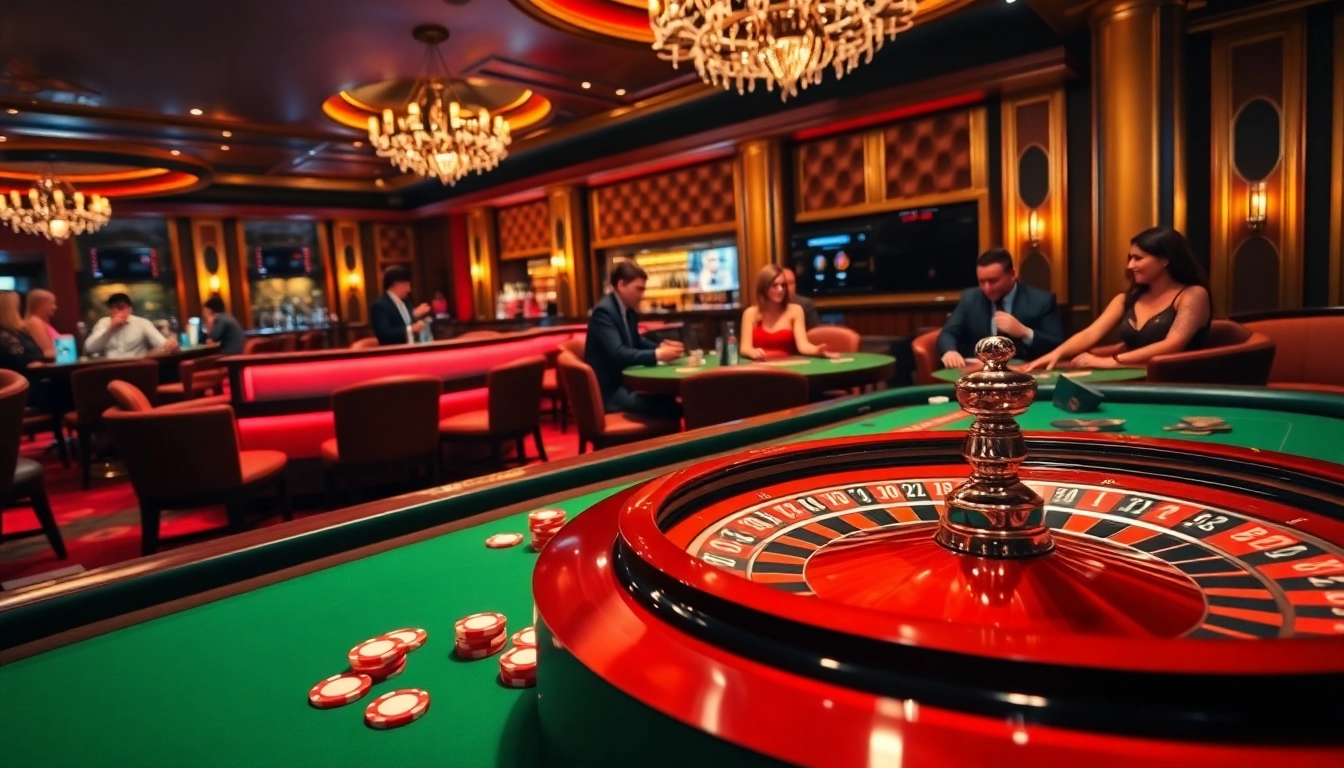 Experience the thrill of gaming at https://rr88.gratis/ with poker chips and a roulette wheel.