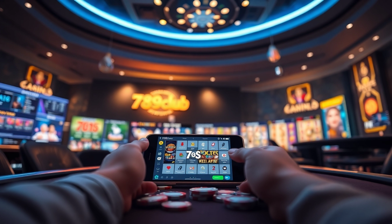 Interactive gaming environment showcasing 789club's exciting online casino features.