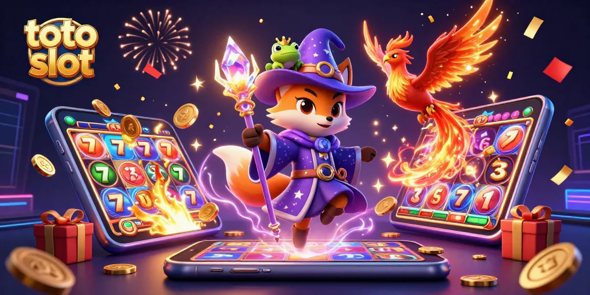 Spin the reels with the magical characters in the vibrant toto slot fantasy illustration.