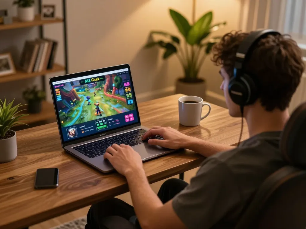 Engaging gameplay on B52 Club app for easy tải b52 club on mobile device, showcasing a cozy home gaming setup.