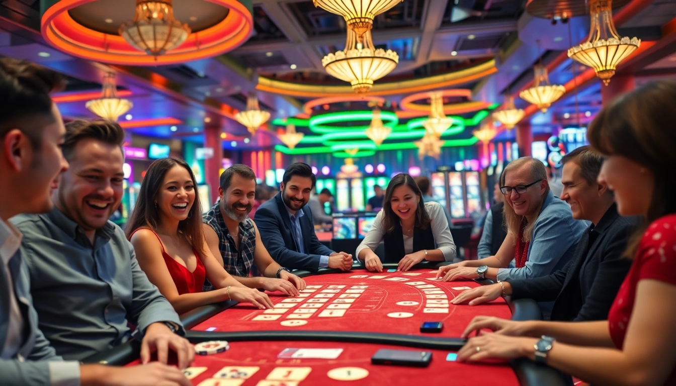 Experience the excitement of uu娱乐 at a lively casino filled with winning players and vibrant colors.