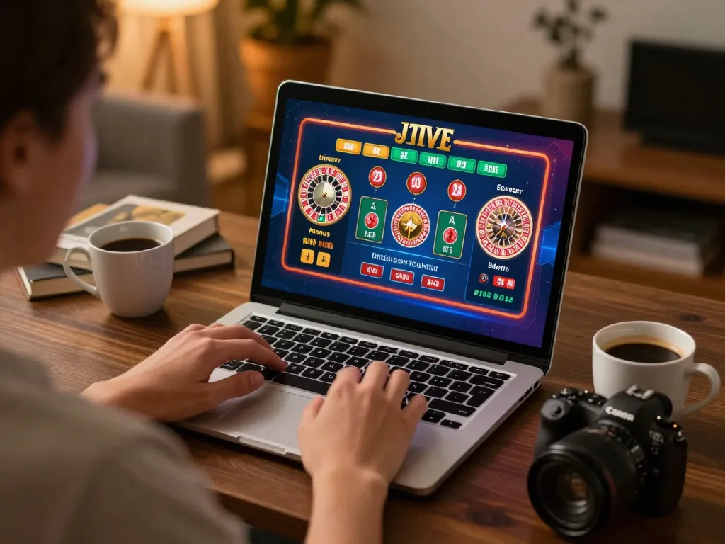 Player engaging with live dealer games online at TG88, showcasing a captivating home gaming environment.