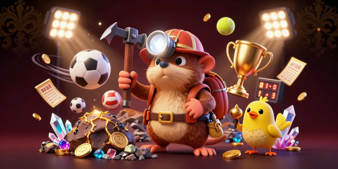 Experience the excitement of betting exchange with a whimsical treasure hunter mole and friends.