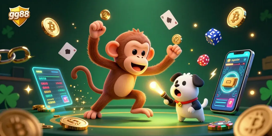 Interact with the lively gg88 casino scene and uncover treasures while tracking the mischievous monkey.
