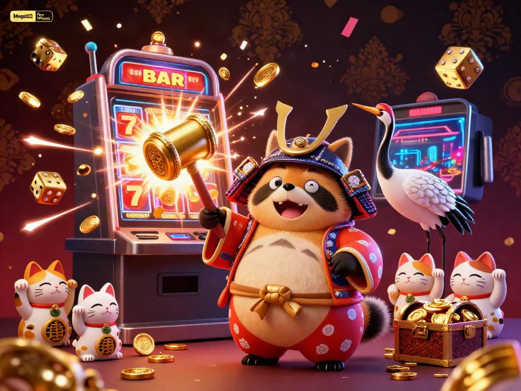 Mega888 for iPhone offers an exciting casino experience with vibrant characters and a jackpot-inspired scene.