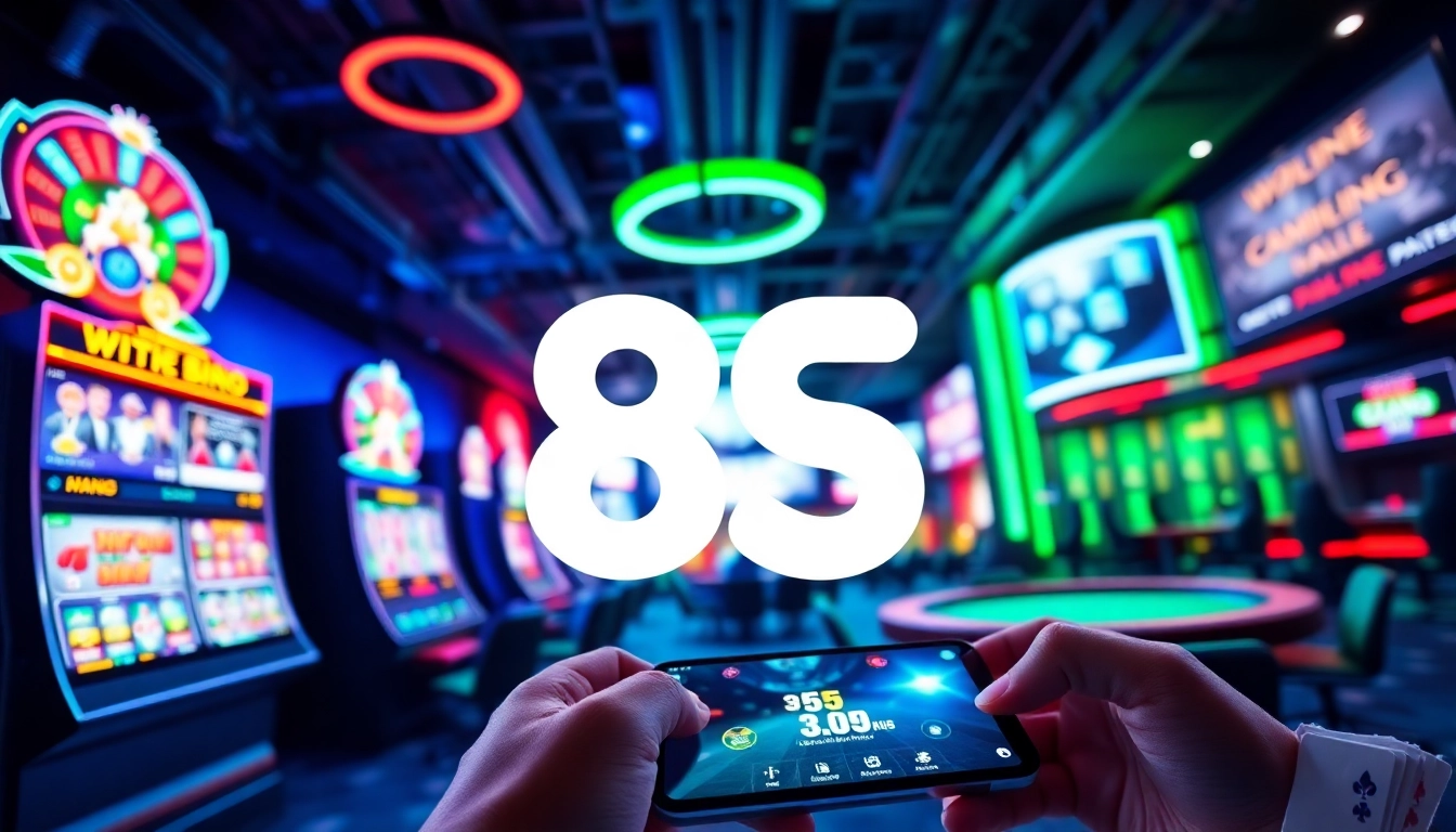 Experience thrilling online gaming with 8S casino's diverse offerings and vibrant atmosphere.