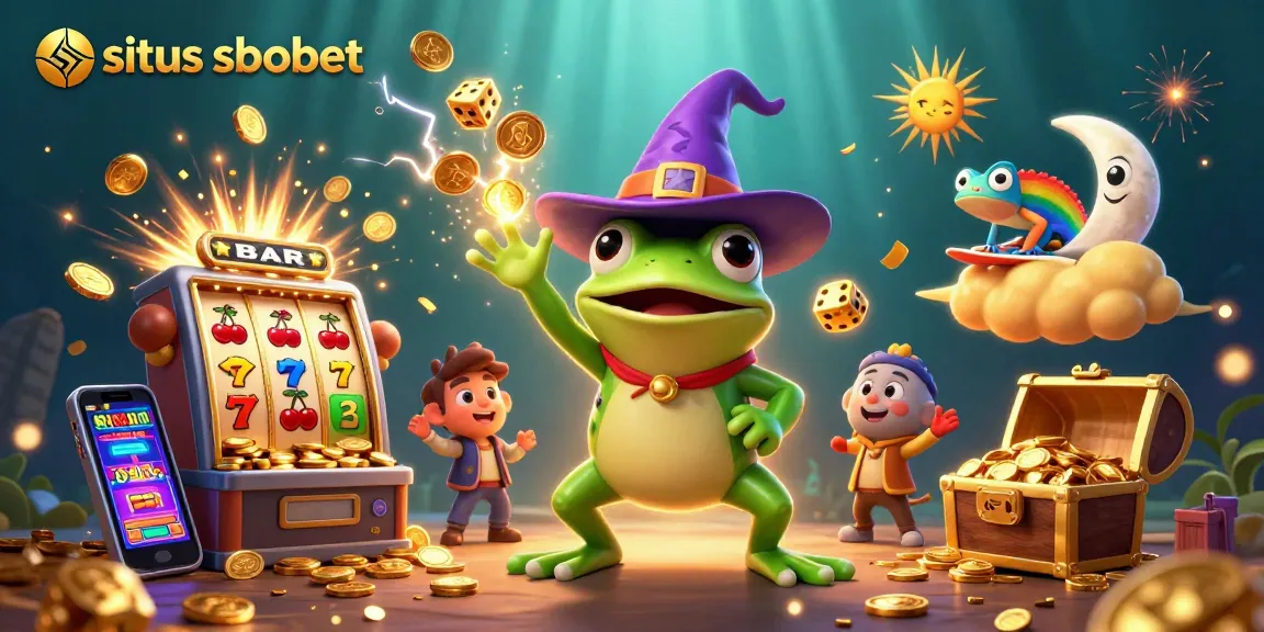 Experience exciting gaming adventures with situs sbobet, featuring vibrant characters and dynamic casino elements.