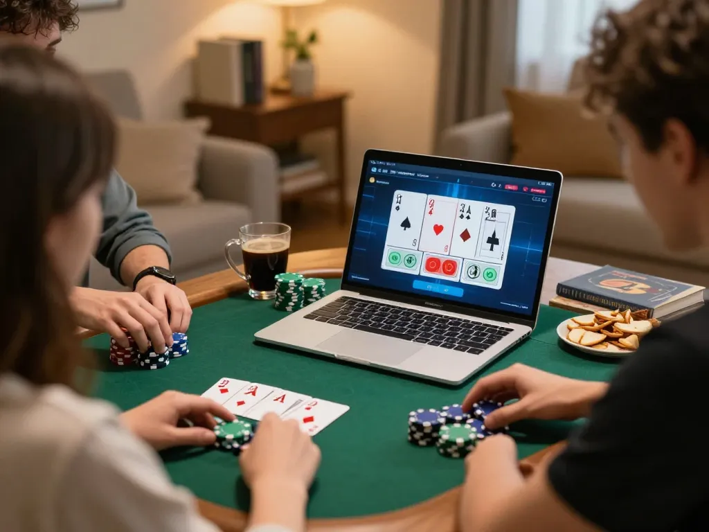 Experience the thrill of playing poker online on trang chủ 789win with friends, featuring intense gameplay.