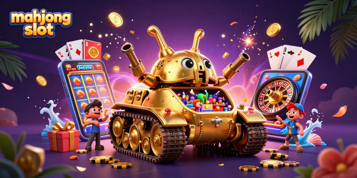 Experience the thrilling world of mahjong slot featuring a golden casino beetle tank with vibrant gaming elements.
