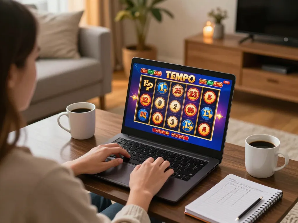 Mainkan slot Tempo 123 di pengaturan rumah yang nyaman dengan tampilan permainan yang cerah, catatan strategis, dan suasana hangat