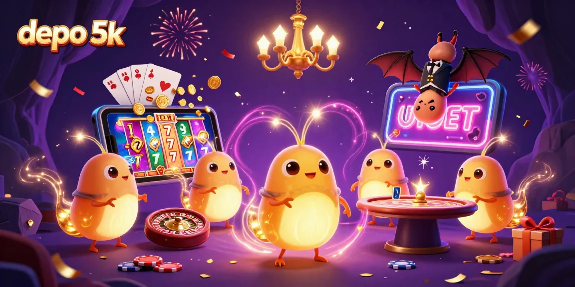 Mainkan slot gacor di depo 5k dengan suasana kasino penuh warna dan bergerak cepat