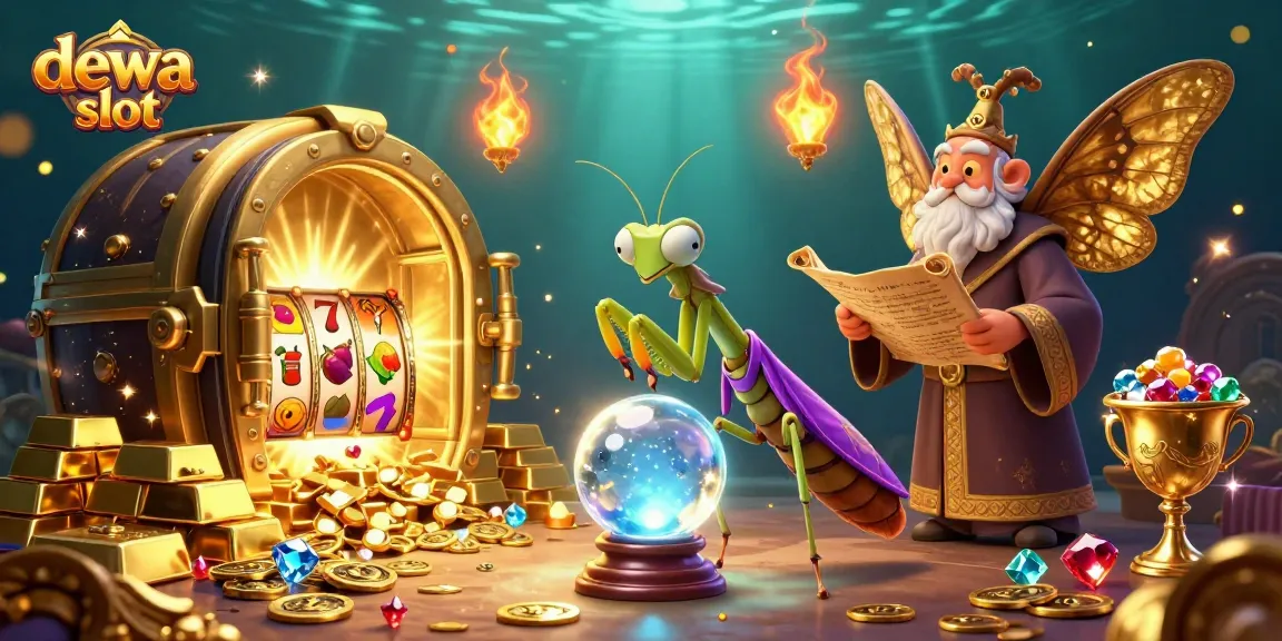 Play dewa slot and immerse in a vibrant 3D casino world of fortune and adventure.