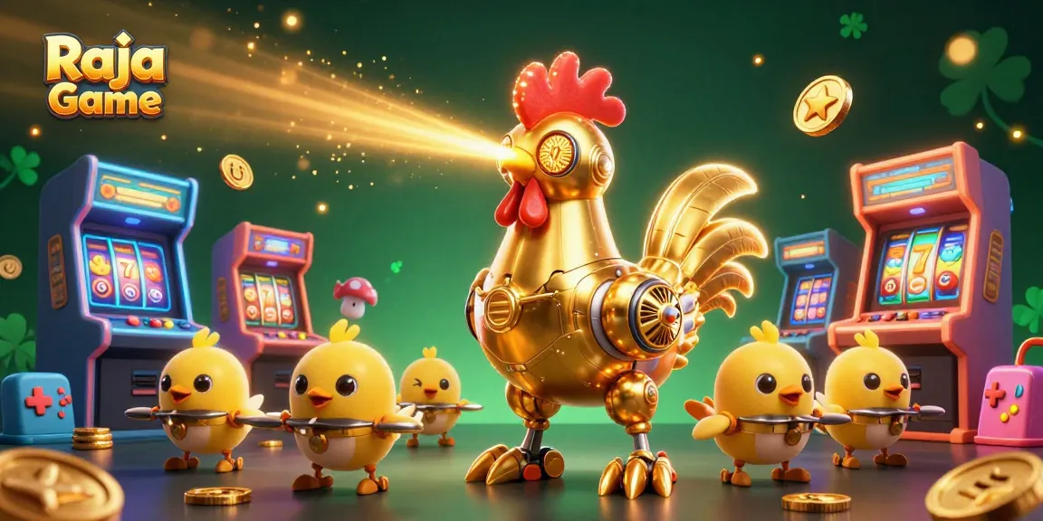Experience exciting gameplay with Raja Game in a vibrant, futuristic casino setting.