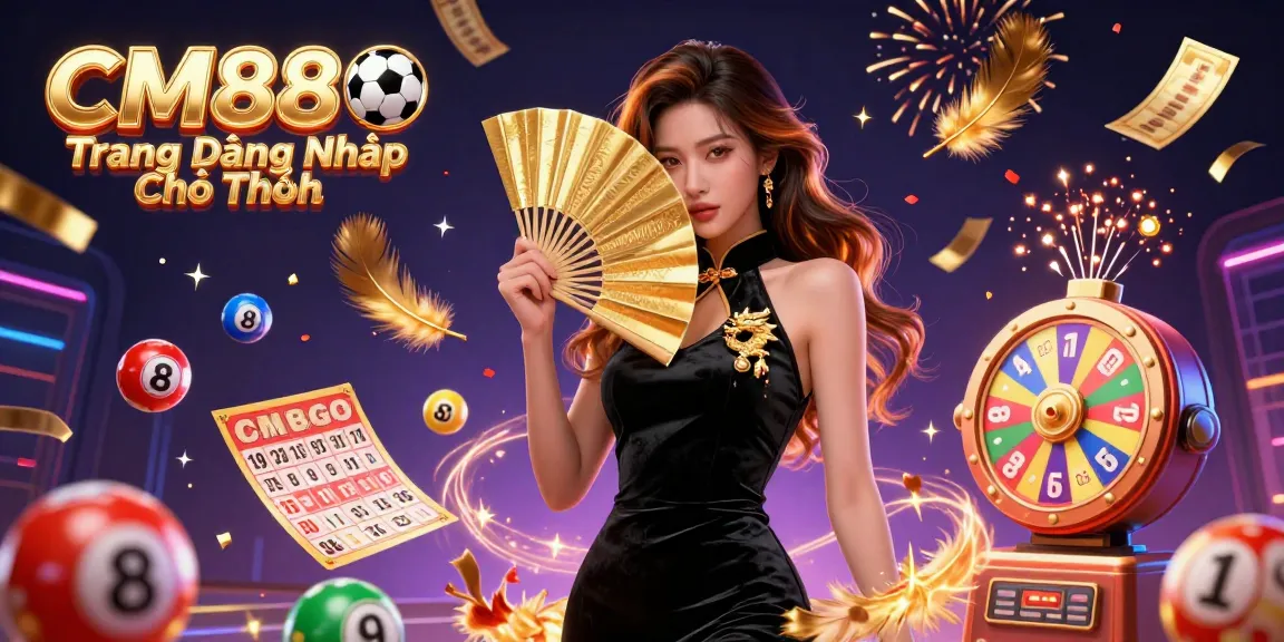 Experience the thrill of gaming at CM88 ⚽️ Trang Đăng Nhập Chính Thức with vibrant lottery elements.