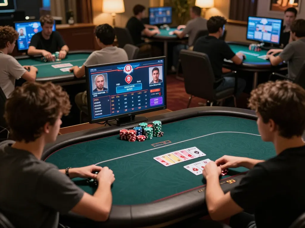 Engaging online poker gameplay at MM88, featuring intense player interactions and strategic card reveals.