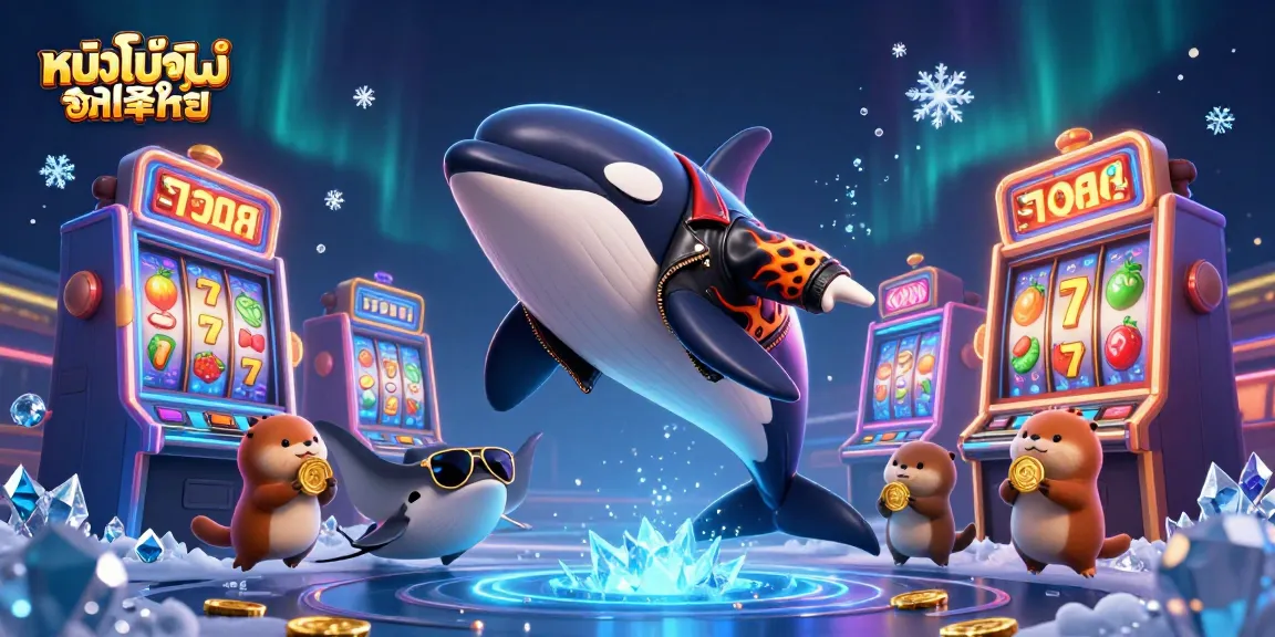 การเล่นเกมคาสิโนในภาพที่แสดงถึง หนังโป๊ญี่ปุ่นแปลไทย กับวาฬ 3D ในแจ็คพอต