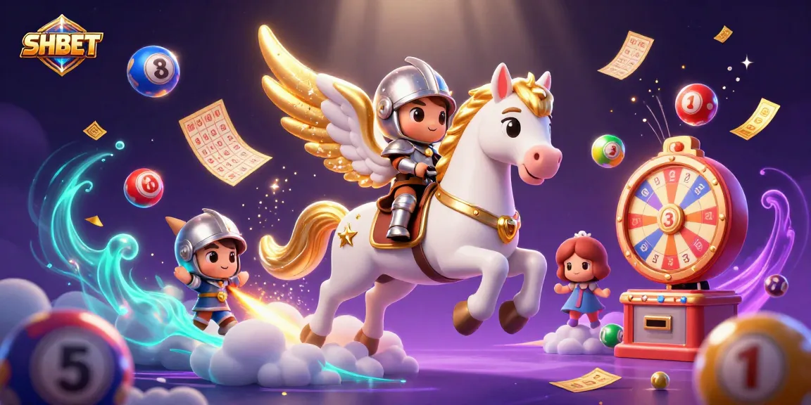 Experience thrilling gameplay with SHBET's vibrant scene of lottery excitement and celestial adventures.