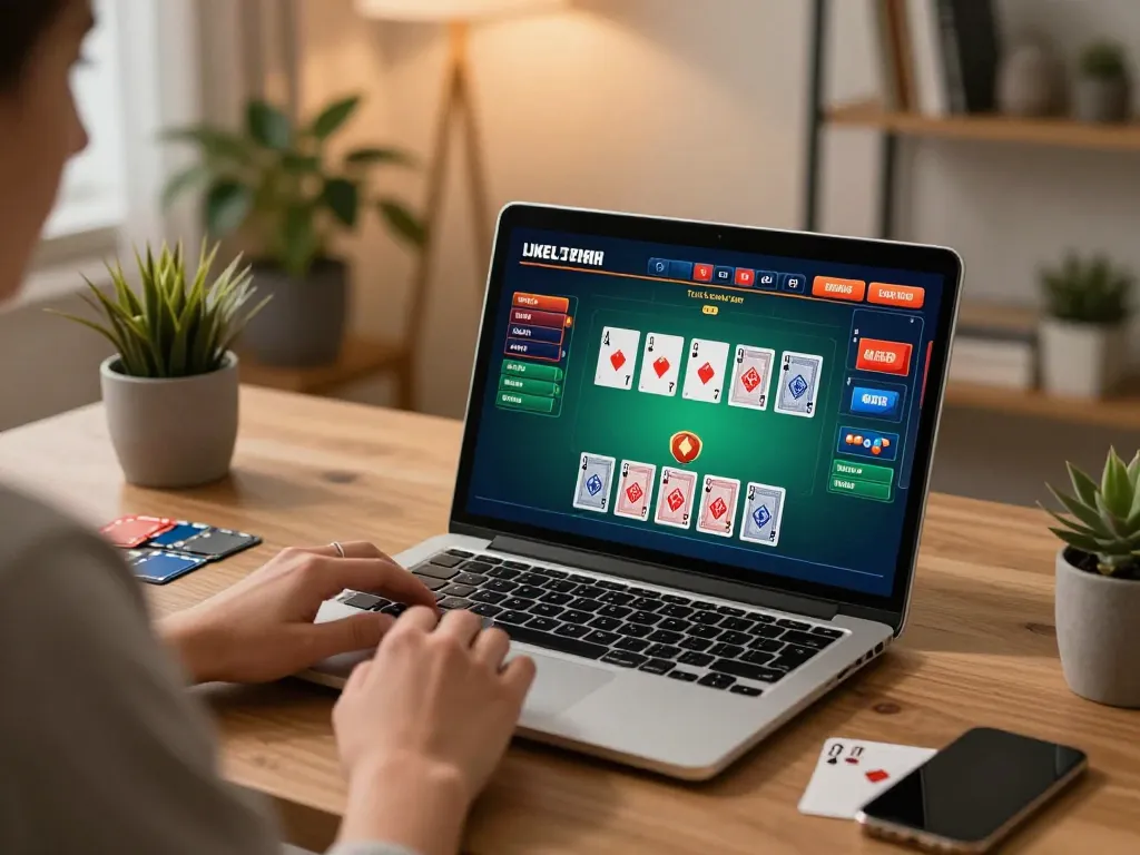 max88a player making strategic decisions during live dealer blackjack session at home