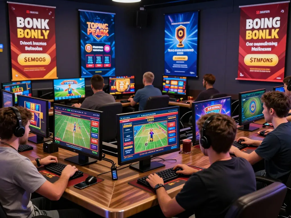 Exciting online gambling experience showcasing hm88 link with diverse players engaging in casino and sports betting.