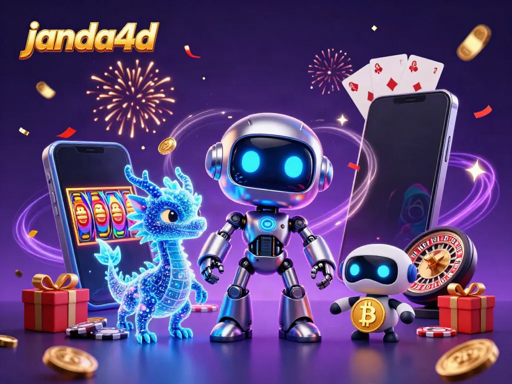 Janda4D menghadirkan pengalaman bermain slot online dengan karakter robot futuristik dan elemen permainan yang menarik.