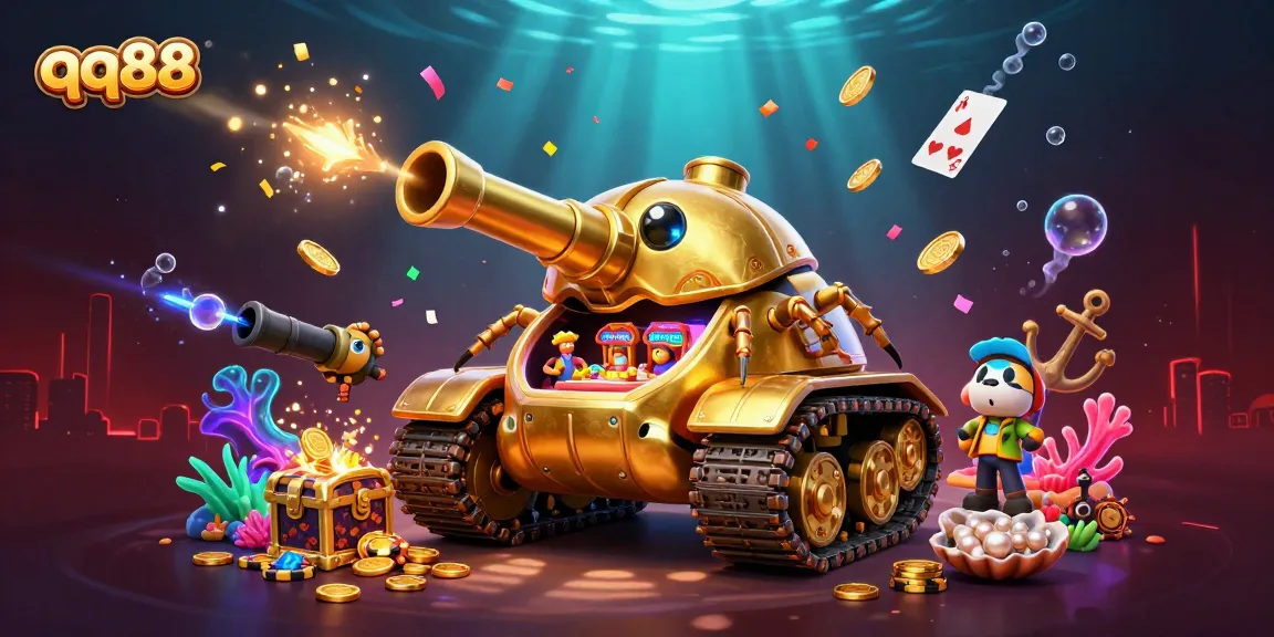 Engage in thrilling gaming experiences with qq88's unique golden beetle casino tank bursting with treasures!