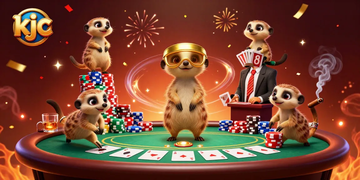 Win big at the KJC casino with meerkats running an exciting game operation.