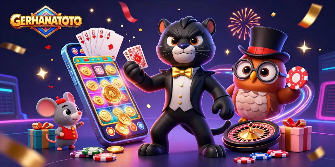 GERHANATOTO menawarkan taruhan aman dengan ilustrasi panther yang elegan dan elemen permainan menarik.
