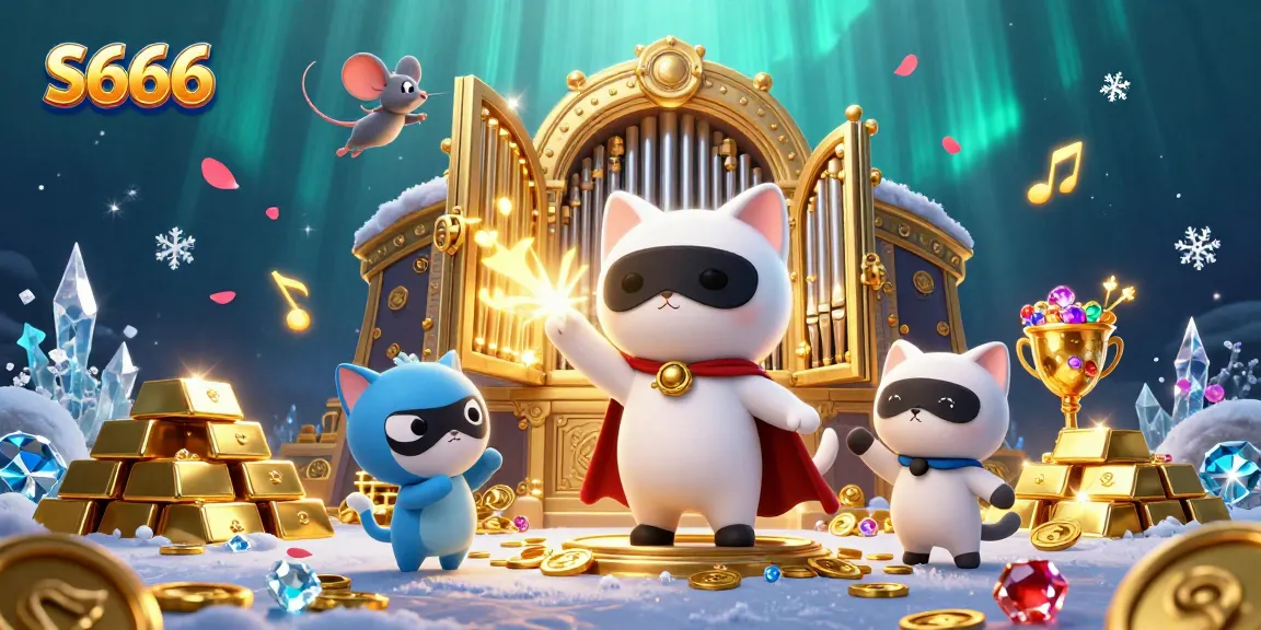 S666 players enjoy high stakes at the online casino, surrounded by treasure and excitement.