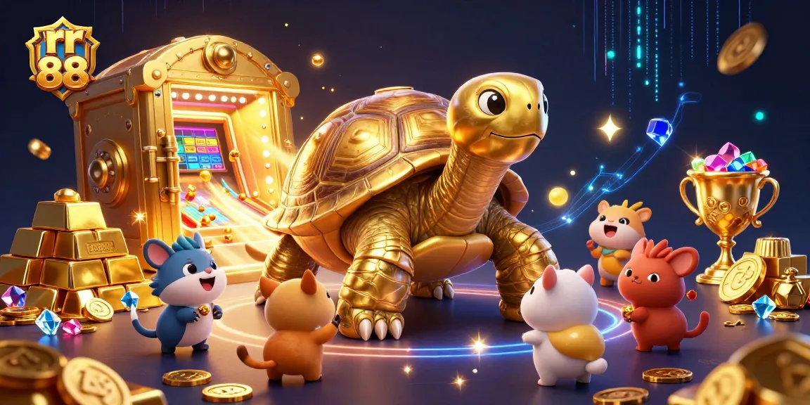 Experience thrilling gameplay with rr 88's colossal golden tortoise and dazzling treasures.