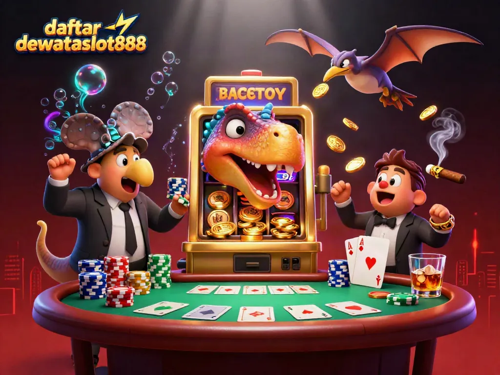 Menghimpun jackpot di daftar dewataslot888 dengan pteranodon menangkap koin emas.