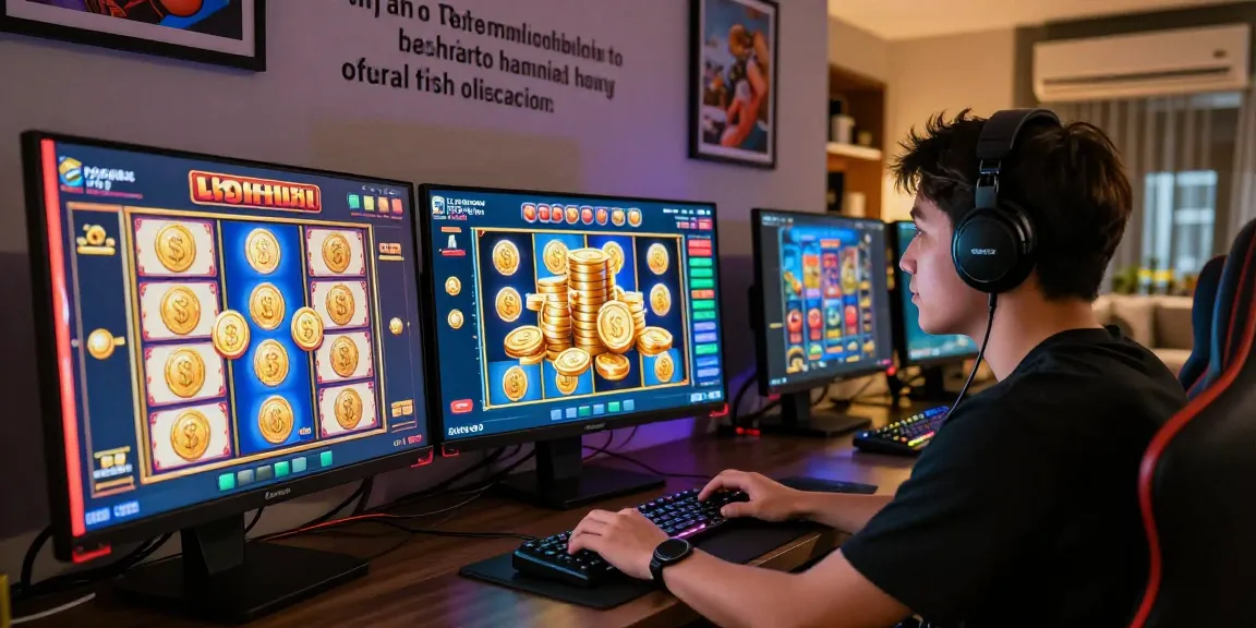 Player engaging with slot games on loket88, showcasing colorful graphics and a vibrant gaming environment.