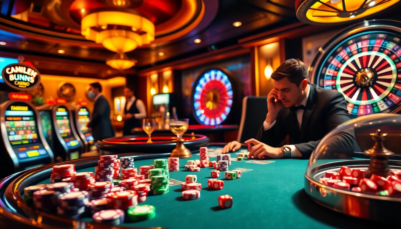 Experience the excitement of luck8 at a vibrant casino table with thrilling gameplay.