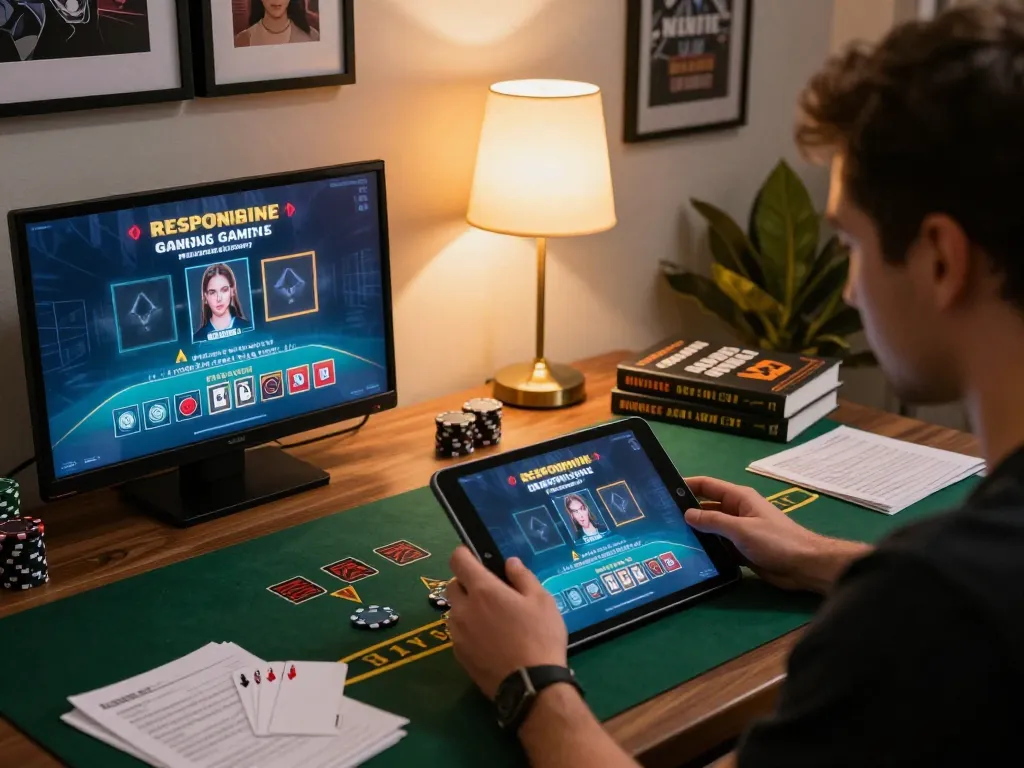 Player engaging with aa88i's live dealer games on tablet, enhancing online gaming experience