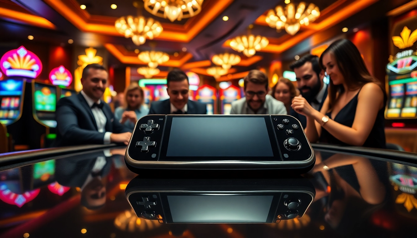 Experience the thrill of the s8 game console amidst vibrant casino excitement.