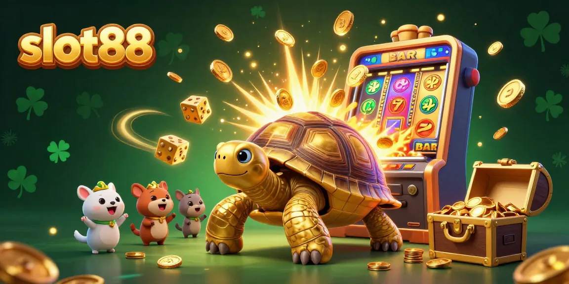 Engage with slot88 in this vibrant illustration showcasing an exciting casino experience.