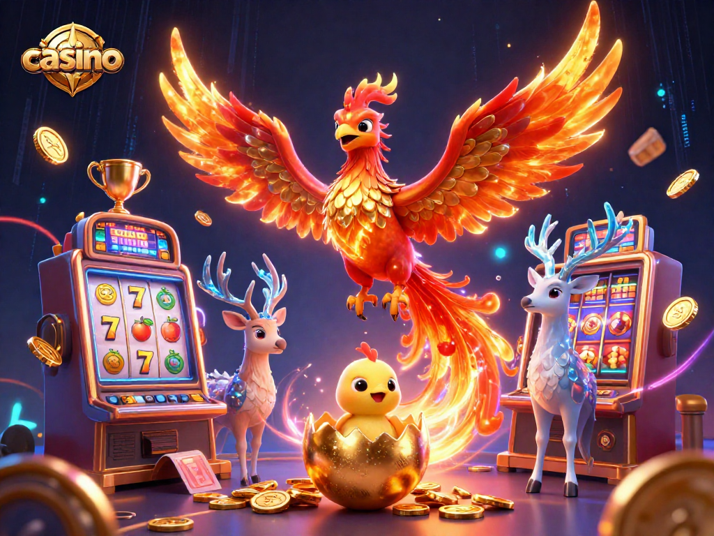 Engage in thrilling casino gameplay with vibrant slot visuals featuring rich elements and dynamic action.