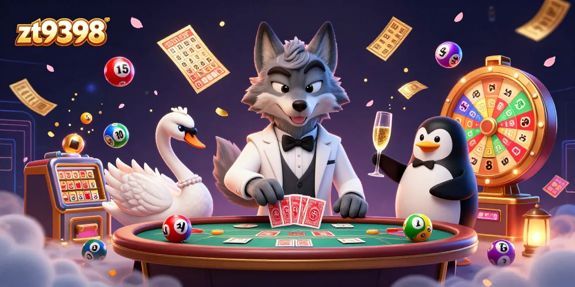 Experience thrilling games at zt9398 with vibrant lottery elements and sophisticated characters.