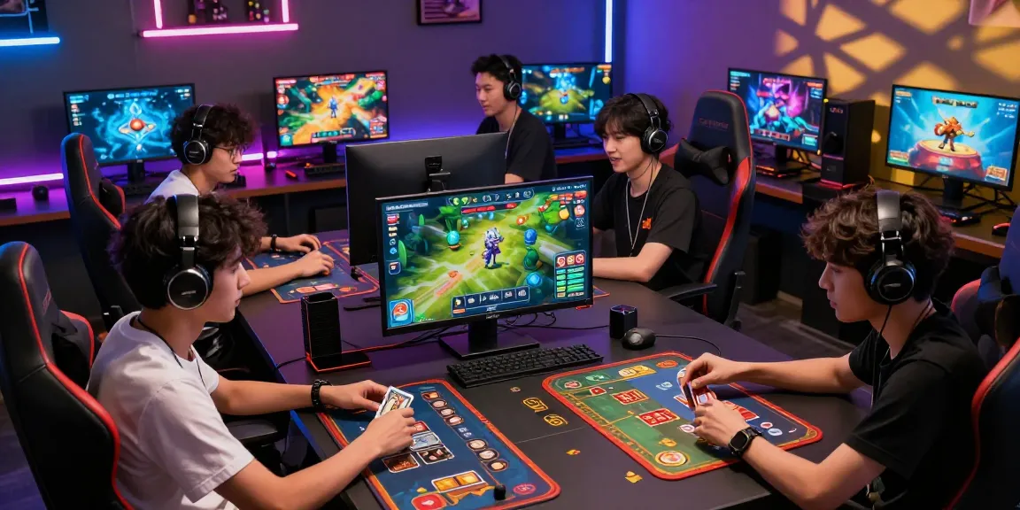 Players engaged in game bài Zowin within a vibrant online gaming environment, showcasing excitement and camaraderie.