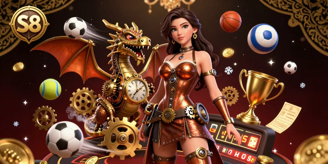 S8 members win exciting rewards in an ultra-detailed 3D gambling scene with dynamic gaming elements.