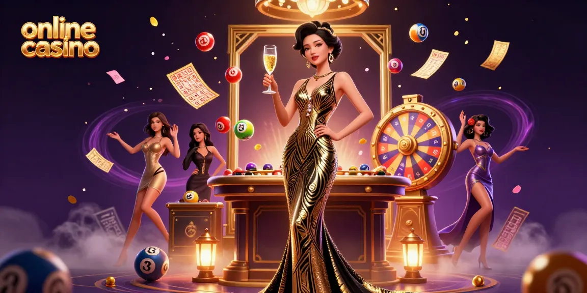 Experience the thrill of an online casino with glamorous games and chances to win.