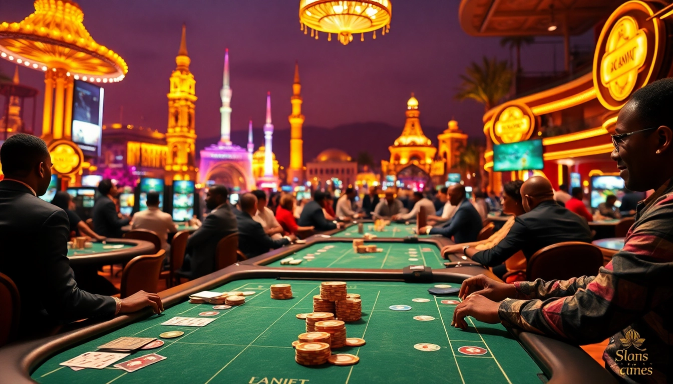 African gaming scene showcasing vibrant Africa igaming news highlights and lively casino elements.