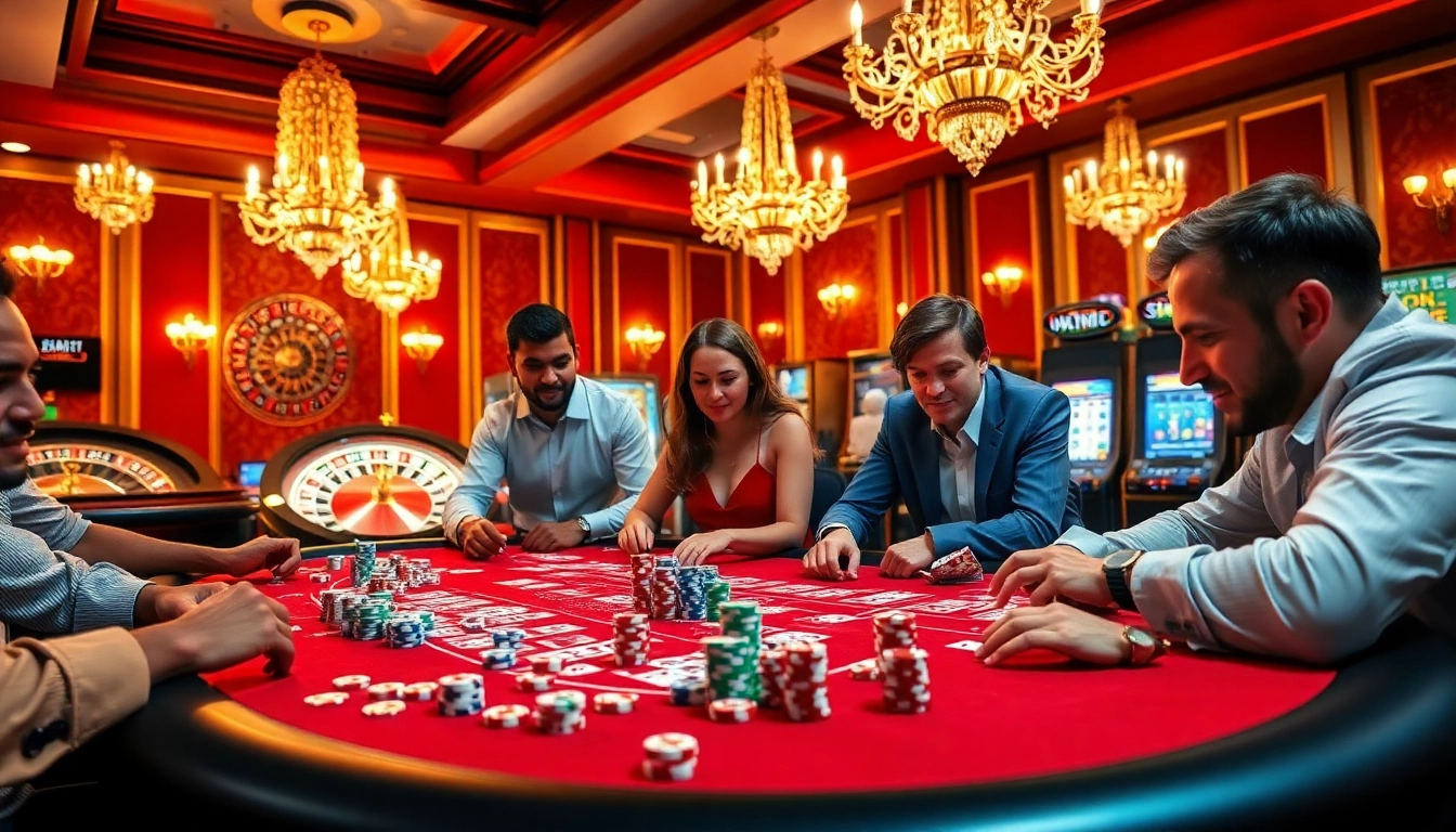 Engaging players at a casino table showcase BDTK1 strategies for enhanced betting success.